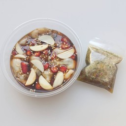 หอยนางรมดองซีอิ๊ว 15 ตัว + น้ำจิ้มซีฟู้ด