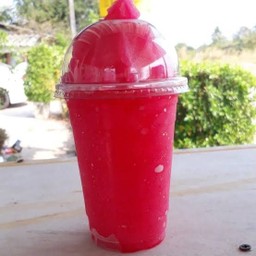 แดงโซดาปั่น (ไม่มะนาว)