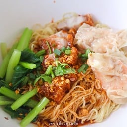 บะหมี่+หมูกรอบ+เกี๊ยวกุ้ง