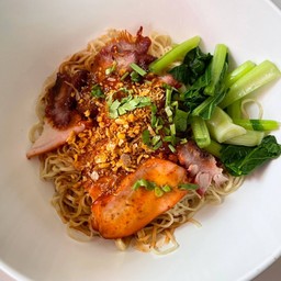 บะหมี่+หมูแดง