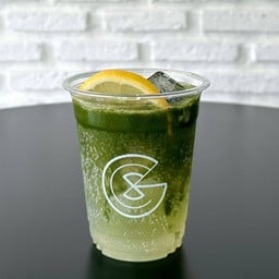 มัทฉะเลม่อนโซดาเย็น