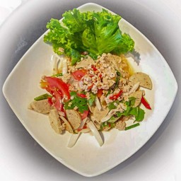 ยำวุ้นเส้นหมูสับหมูยอ