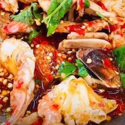 ยำปูม้าลวก