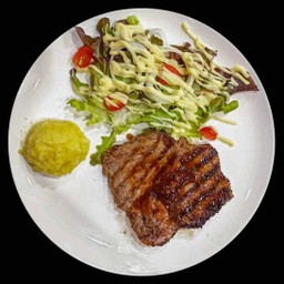 สเต็กเนื้อสันในโคขุน