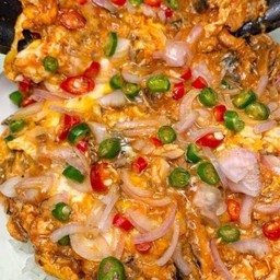 ไข่เจียวหมูสับหอมแดงพริกขี้หนู