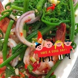 ยำผักกูด