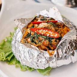 ห่อหมกทะเลผัดแห้ง