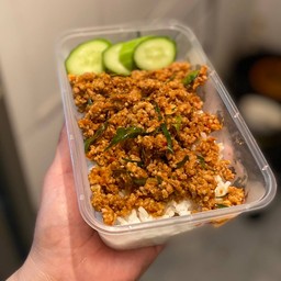 ข้าวไก่สับคั่วกลิ้ง