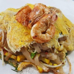 ผัดไทยกุ้งสด