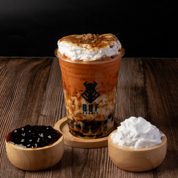 ชาไทยไข่มุกวิปมูสเบิร์นไฟ