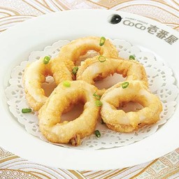 ปลาหมึกชุบแป้งทอด