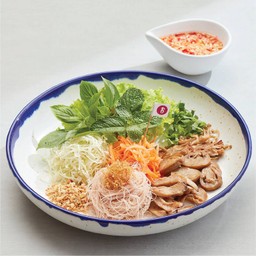 เส้นหมี่ข้าวกล้องเห็ดย่างเวียดนาม (เจ)