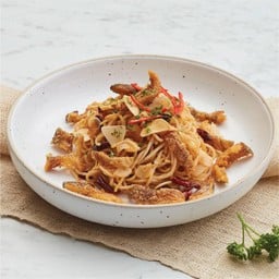 ลิงกวินี่ปลาสลิดพริกแห้ง