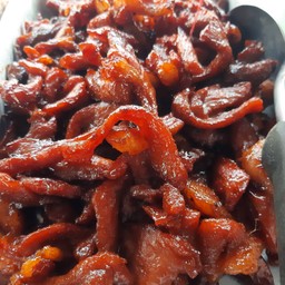 หมูแดดเดียวทอดพร้อมทาน(ขายเป็นขีด)