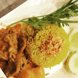 ข้าวหมกมัสมั่นเนื้อ