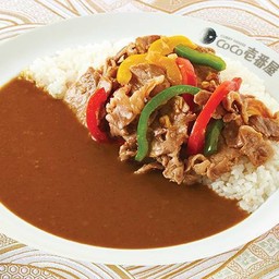 ข้าวแกงกะหรี่หมูผัดน้ำมันหอย