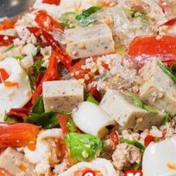 ยำเส้นแก้วรวมมิตร+ทะเล