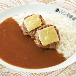 ข้าวแกงกะหรี่แฮมเบิร์กชีส