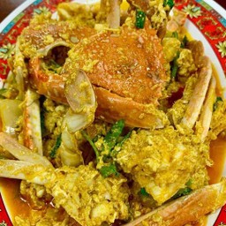 ปูม้าผัดผงกะหรี่