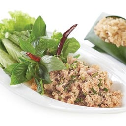 ลาบไก่ (O, A) (Spicy minced chicken salad)