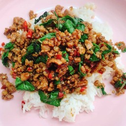 กระเพราเป็ดสับ