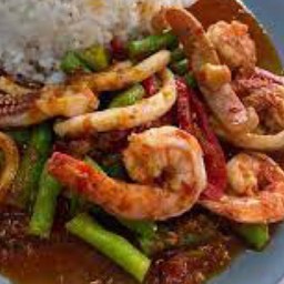 ข้าวพริกแกง+ไข่ดาว