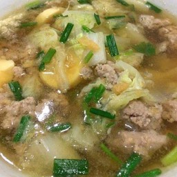 แกงจืดเต้าหู้หมูสับ