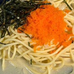 สปาเก็ตตี้ซอสโชยุไข่กุ้ง