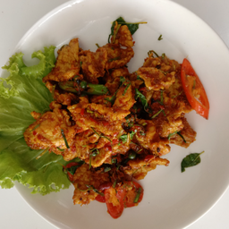 เมนูคั่วกลิ้งราดข้าว