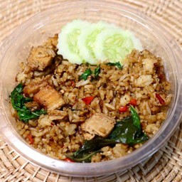Rice Mixed With Crispy Pork And Basil