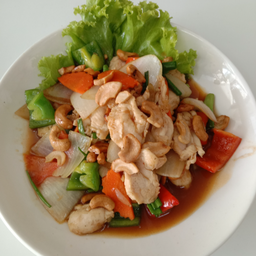 ผัดเม็ดมะม่วง(กับข้าว)
