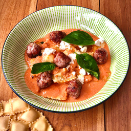5 Cheese Ravioli Meat Ball