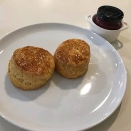 Scone with Raspberry Jam