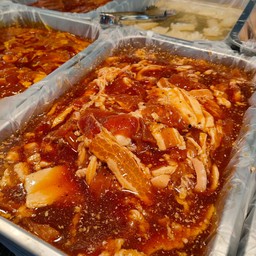 หมูสามชั้นหมักพริกไทยดำ ขีดละ
