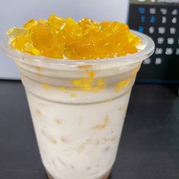 นำ้ผึ้งนมสด ใส่วุ้นนำ้ผึ้ง