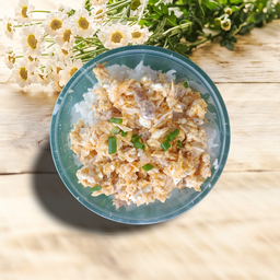 ข้าวไข่ขยี้ (ใส่ไข่ 2 ใบ)