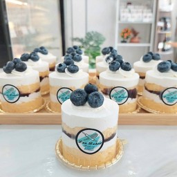 เค้กบลูเบอรี่ครีมสด Dlm