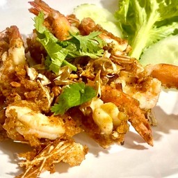 กุ้งทอดกระเทียม