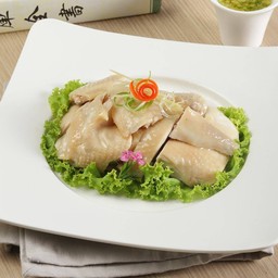 ไก่ต้มซอสขิงต้นหอม