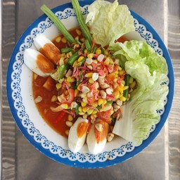 ตำข้าวโพด+ไขเค็ม