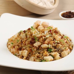 ข้าวผัดทะเลคะน้าซอสเอ็กซ์โอ