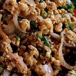 ข้าวลาบไก่สับ