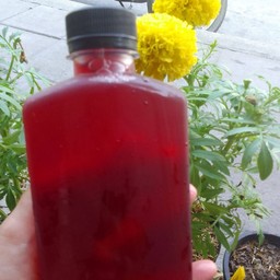 กระเจี๊ยบ+น้ำเเข็งใส่เเก้ว