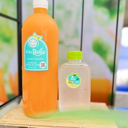 คู่หู คู่ฮิต น้ำส้มขวดใหญ่+น้ำมะพร้าวขวดเล็ก