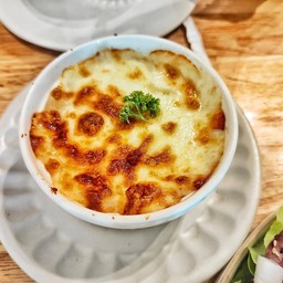 A5 มันบดผสมข้าวโพดอบชีส Baked mashed potota corn with cheese