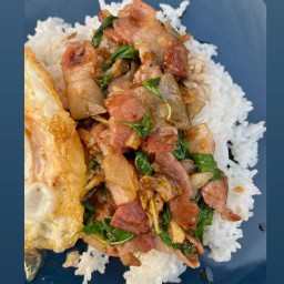 พลอยกระเพรา หมูหมู