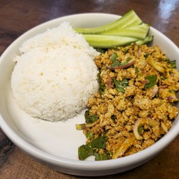 ข้าวลาบหมูสับแซ่บแบบไทยๆ