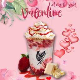 สวีทฮาร์ท (ไวท์ช็อกโกแลตปั่นxเนื้อสตรอเบอรี่สดxคุกกี้ครัมเบิล)