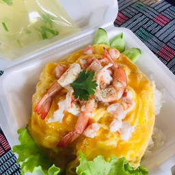 ข้าวไข่ข้นกุ้ง