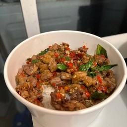 หุงข้าวกะเพรา - Homemade